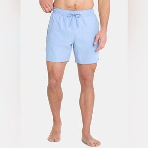 NWT - Men's Light Blue Swim Shorts, 6” Inseam